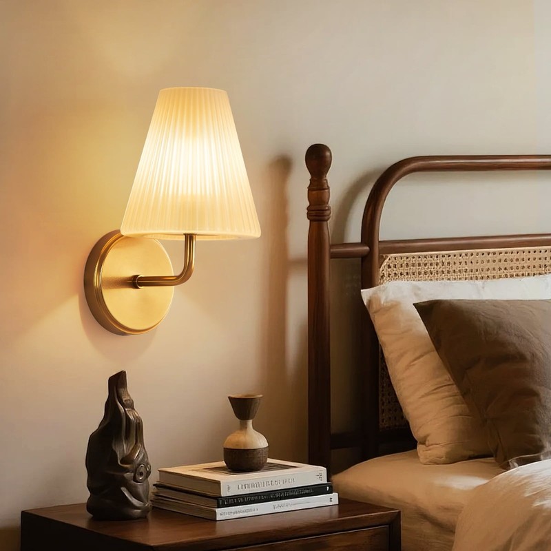 High Quality Wall Light LED Wall Lamp Modern Fabric Metal Wall Sconce for Stairs gallery