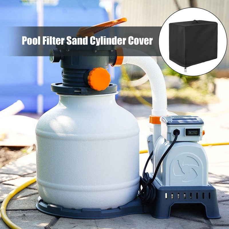 34in Pool Filter Pump Cover Pool Filter Cover Oxford Cloth Pool Filter for Intex gallery
