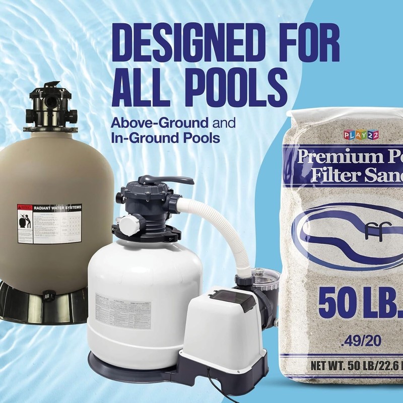 Pool Filter Sand - Pool Sand, 50 Pound Bag Silica Sand for Pool Filter gallery