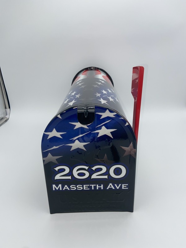 Patriotic Custom Mailbox - Personalized gift For Dad And Mom gallery