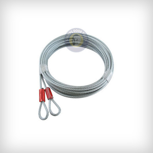 Garage Door Cables 1/8" (Pair) For Extension Spring Doors (7ft, 8ft, 9ft) gallery