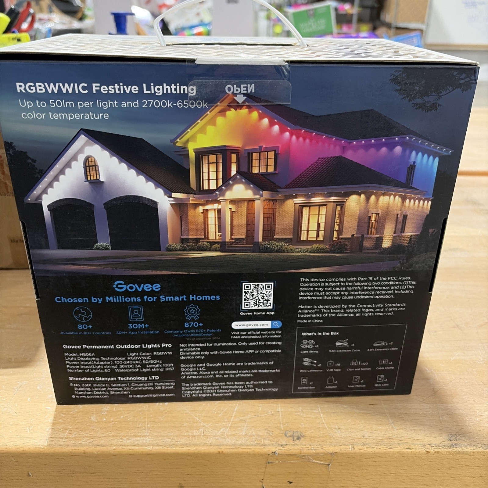 Govee Permanent Outdoor Lights Pro 100FT Model H806A WHITE gallery