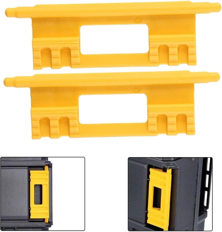 Durable Yellow Tool Storage Latch Clips Replacement Compatible with DEWALT gallery