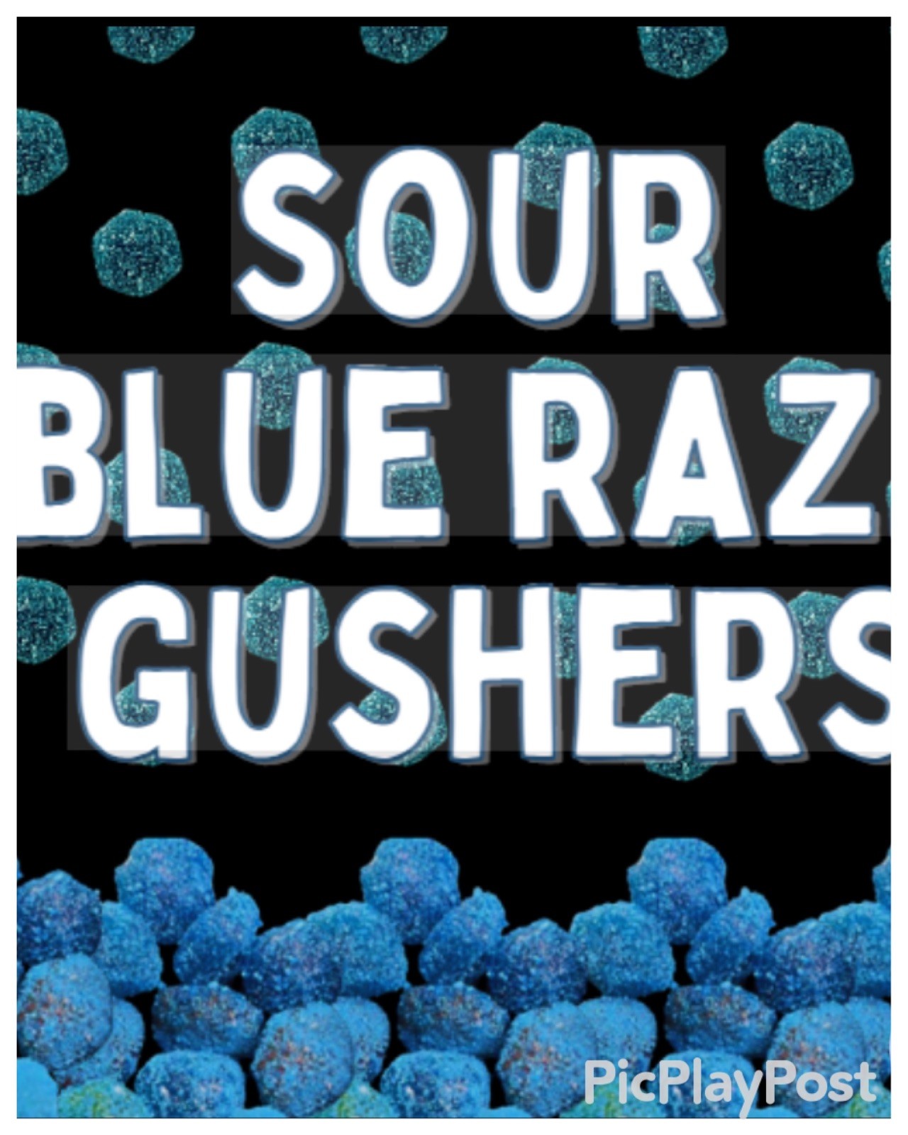 Sour Blue Raspberry Gushers 4x6 Bag gallery