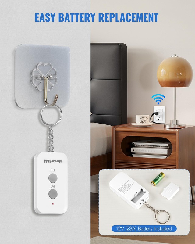 Remote Control Outlet Plug, Wireless Remote On Off Switch for Outlet, Remote ... gallery