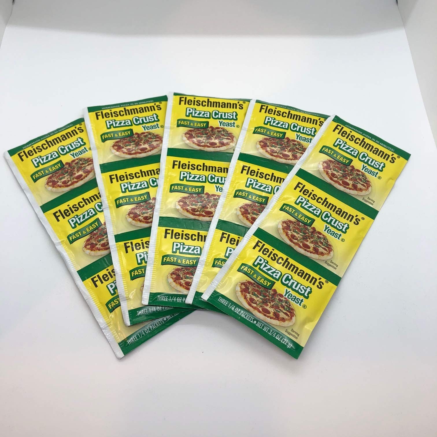 Pizza Yeast for Perfect Crust, 0.25 oz Pouches, 3 Count - Pack of 5 gallery