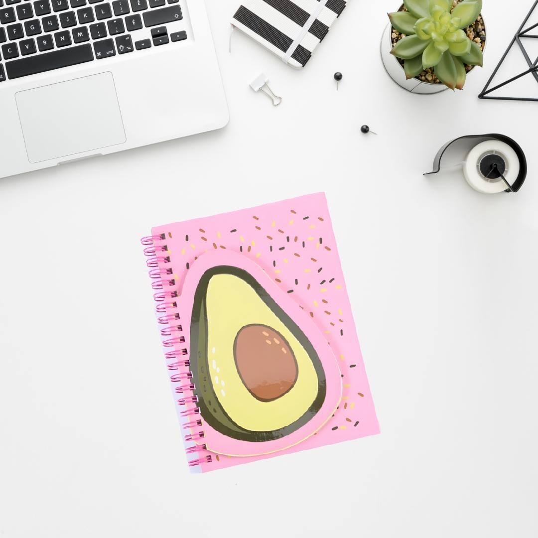 Cute Fruit Spiral Bound Notebook Workbook Lined Page with Flaps B6 Planner Diary gallery