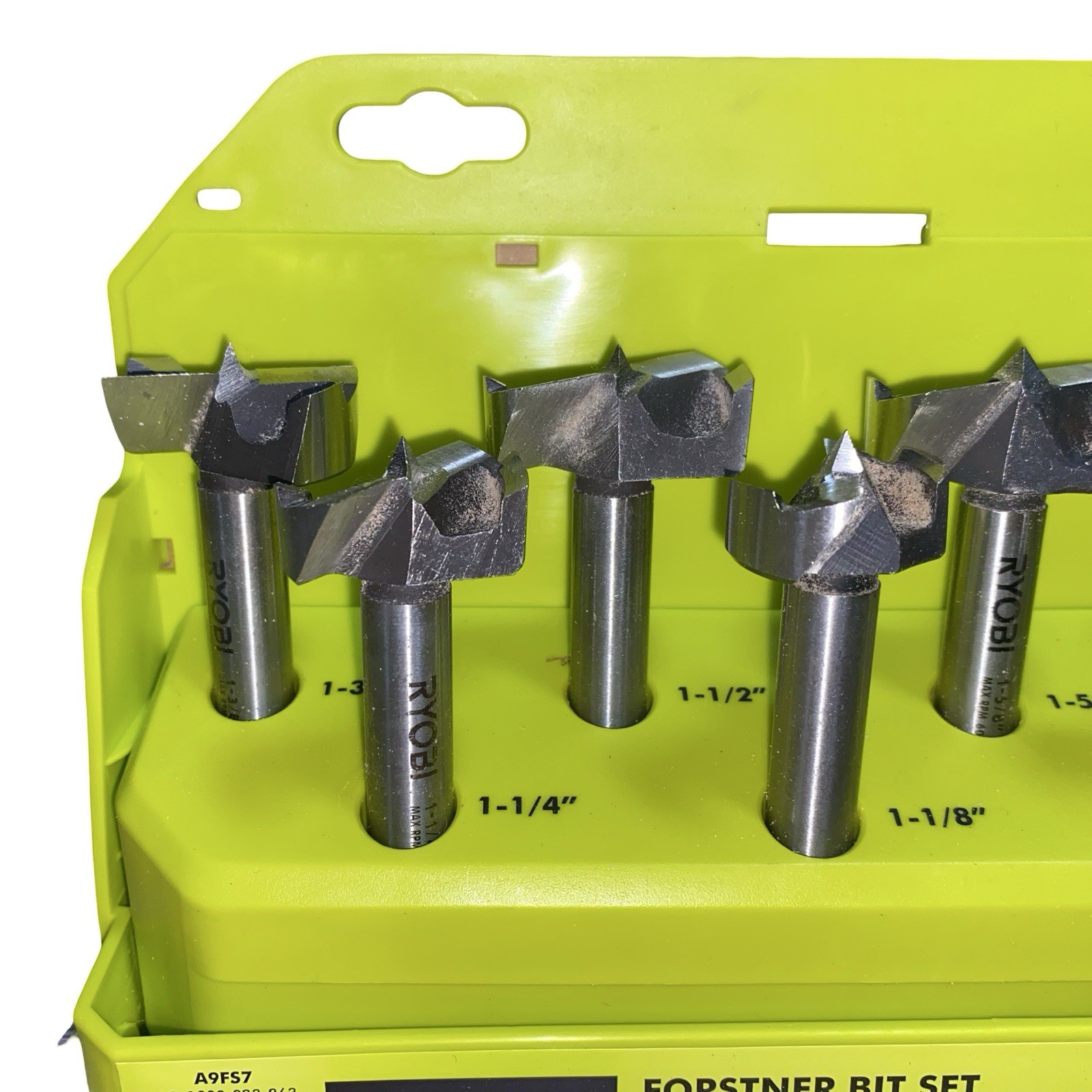 RYOBI A9FS7 Forstner Bit Set 7 Pieces With Hard Case USED gallery