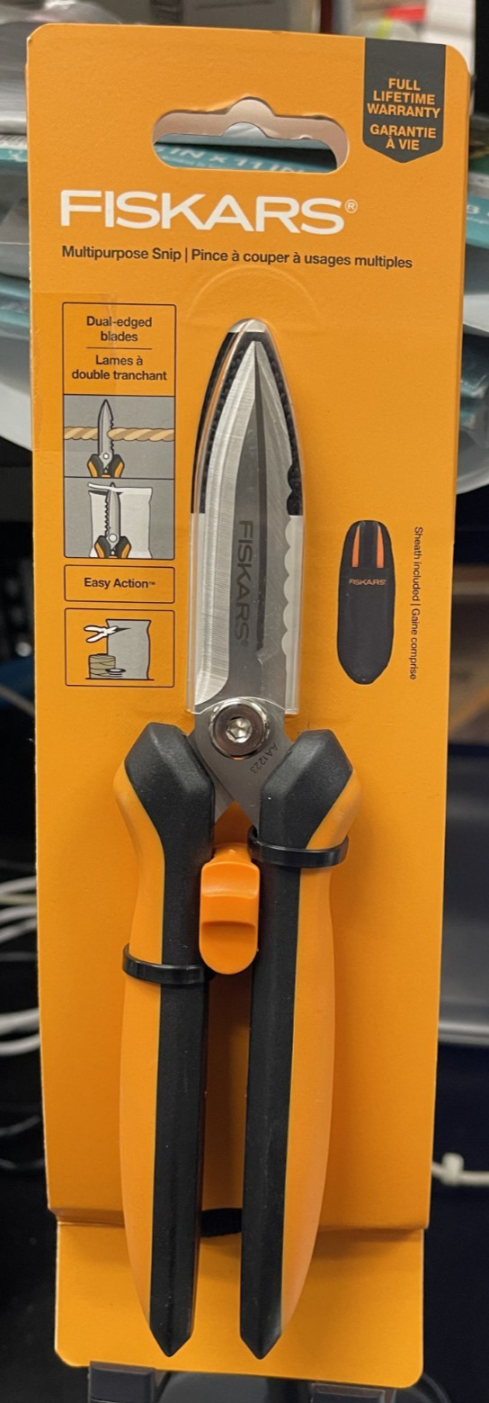 Fiskars Multipurpose Snips Dual-Edged Blades W/Sheath Brand New Free Shipping gallery