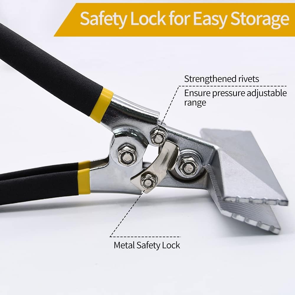 Professional Hand Seamer Tool 6 Inch Straight Jaw Sheet Metal Bender for Forming gallery