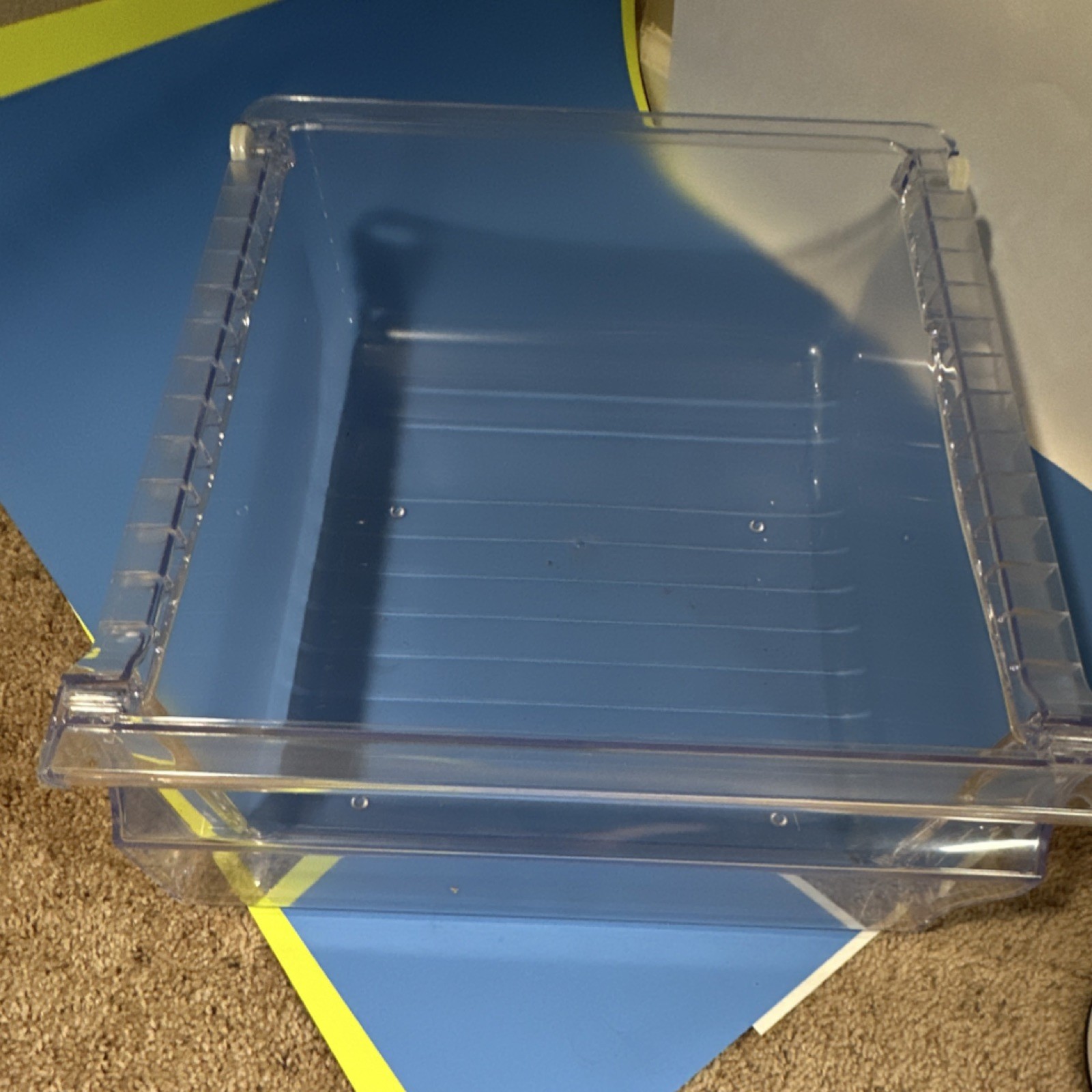 Clear Plastic Refrigerator Crisper Drawer Replacement Bin gallery