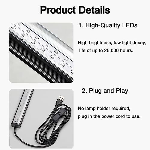Black Light Bar, 10W 1Ft Black Light for Cabinet, USB UV Black Light Fixture gallery