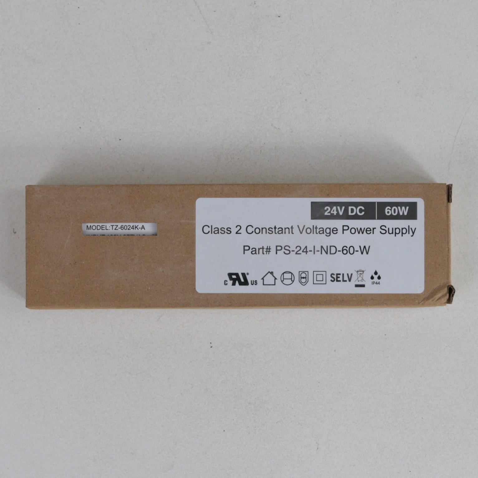 Class 2 Constant Voltage Power Supply LED Driver 100-277VAC 24VDC 60W TZ-6024K-A gallery