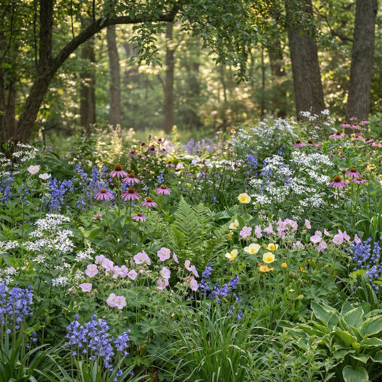 Landscaper's Pack SHADE Mix Wildflowers Annual Perennial Heirloom 5000 Seeds! gallery
