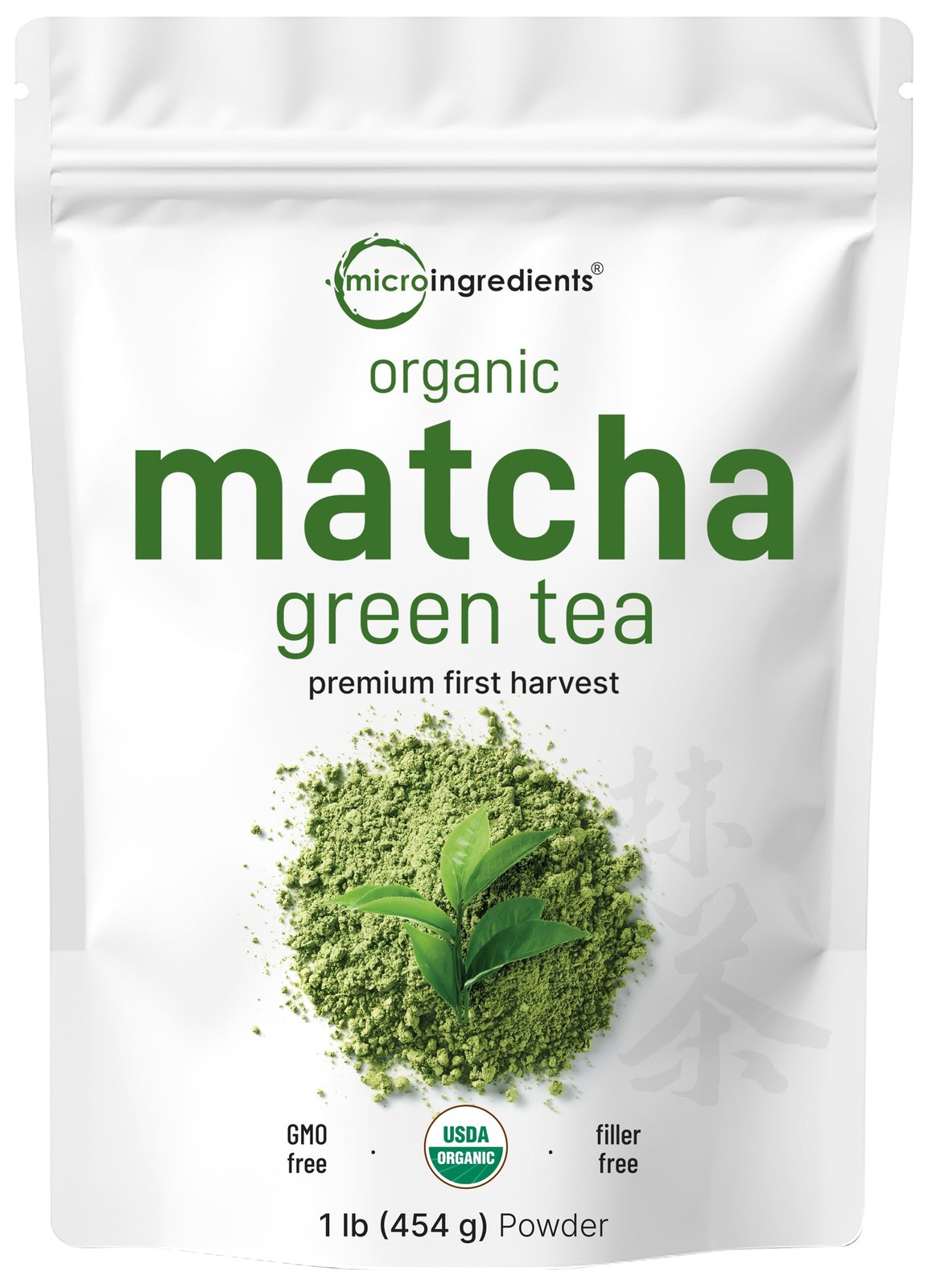 Micro Ingredients Organic Matcha Green Tea Powder, First 16 Ounce (Pack of 1) gallery