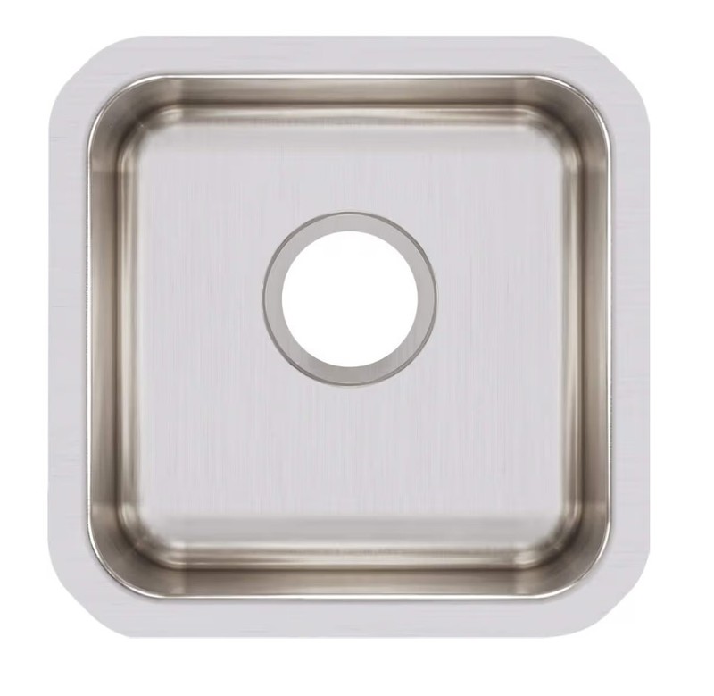 Elkay Lustertone 14-1/2" Undermount Single Basin Stainless Steel Kitchen Sink gallery