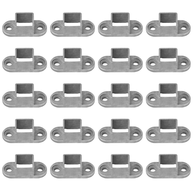 20 Pack Square Post Flange Base Fits 1" X 1" Sqaure Tube, Aluminum Wall Mount Ra gallery