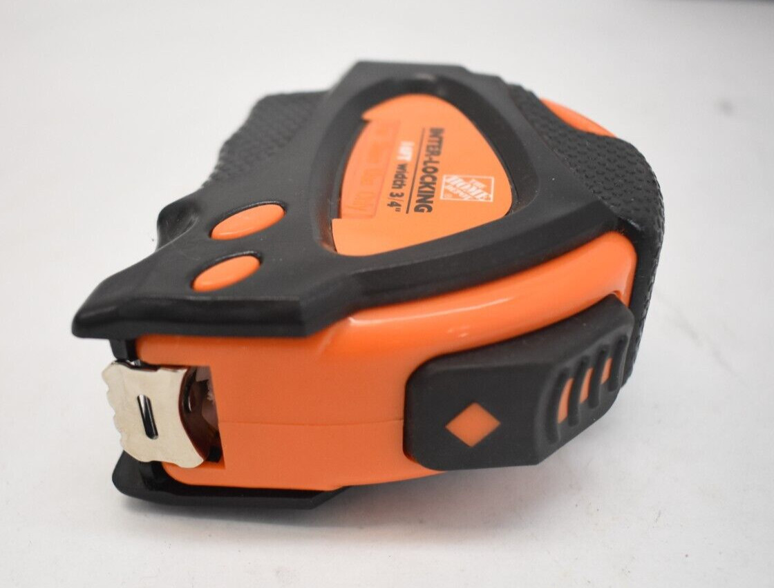 Home Depot Interlocking Tape Measure Orange and Black 16' x 3/4" New gallery