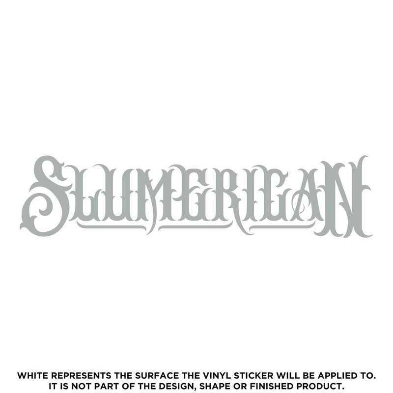 Slumerican Text, Die Cut High Quality Vinyl Sticker Decal gallery