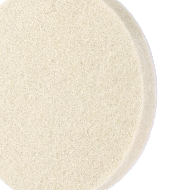 3-Inch Wool Polishing Pad Hook and Loop Buffing Wheel 12Pcs gallery
