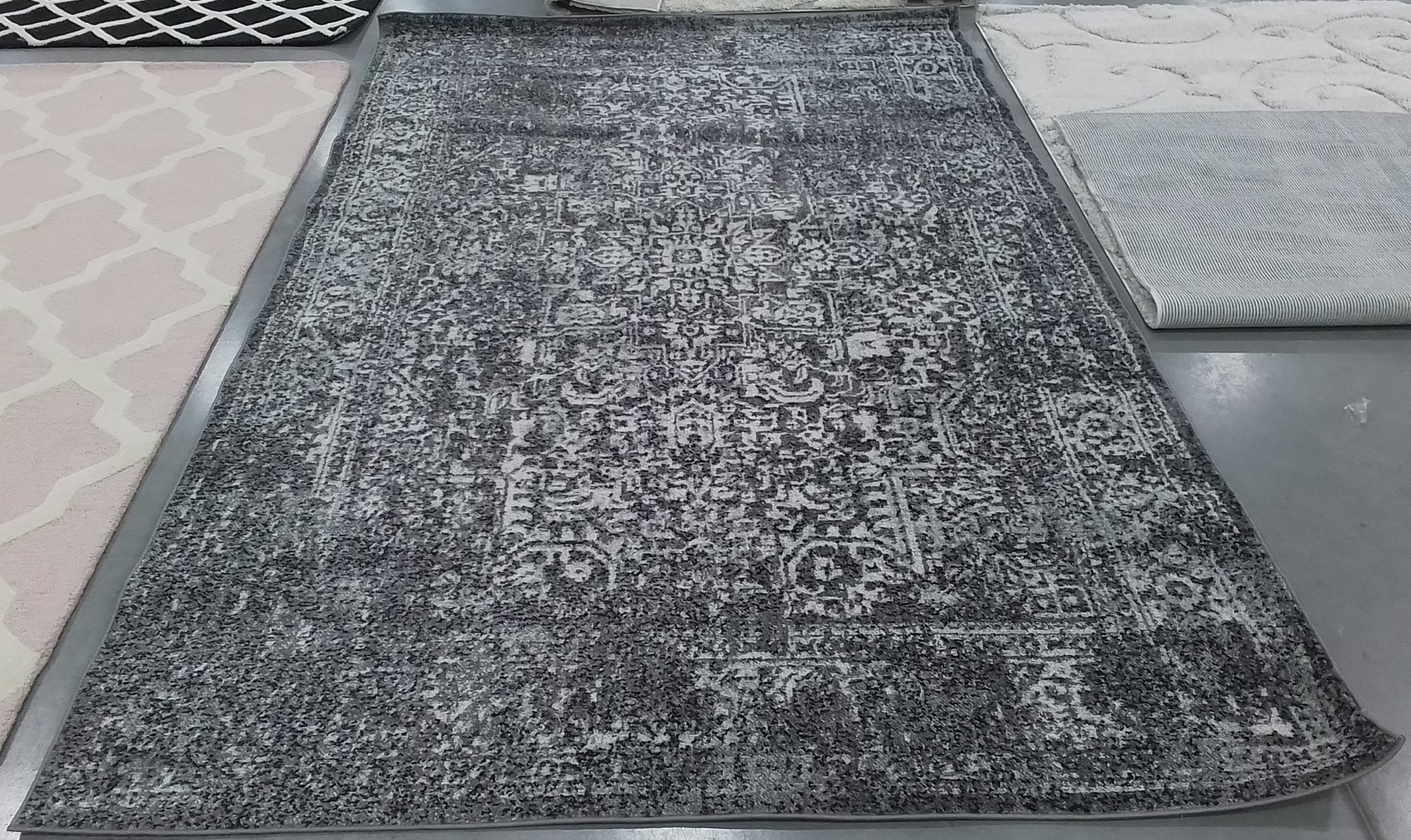 IVORY / GREY 6'-7" x 9'-0" Back Stain Rug, Reduced Price 1172798226 EVK256F-6 gallery
