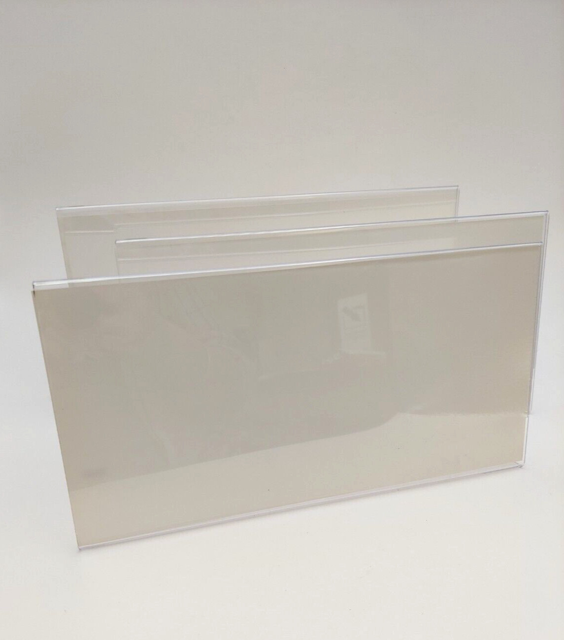 Clear Acrylic Photo Display: Rectangle Stand 10-1/2" x 5-5/16" Lot of 3 gallery