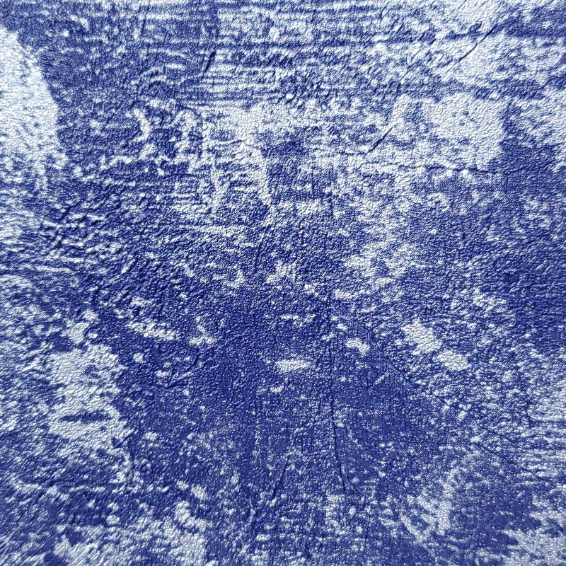 Wallpaper blue silver Metallic plain plaster Concrete textured wallcoverings gallery