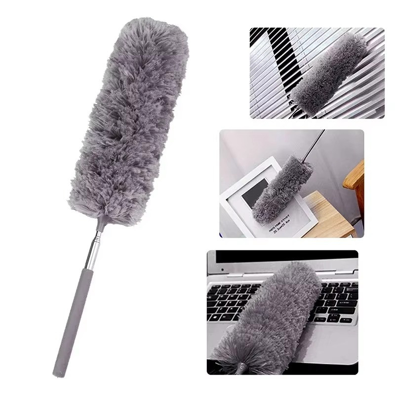 Microfiber Duster Soft Feather Dusting Brush Household Extendable Cleaning Tool gallery