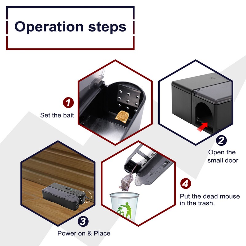 Electronic Mouse Trap Mice Killer Pest Victor Control Electric Rodent Zapper US gallery
