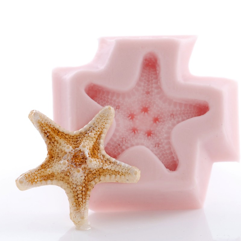 Knobby Starfish Silicone Mold Polymer Clay Resin Mints Candy Fondant Mould (883 gallery