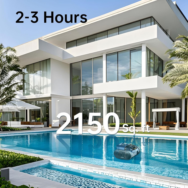 2026Automatic Robotic Pool Vacuum Pool Cleaner Wall Climbing for Inground Pools gallery