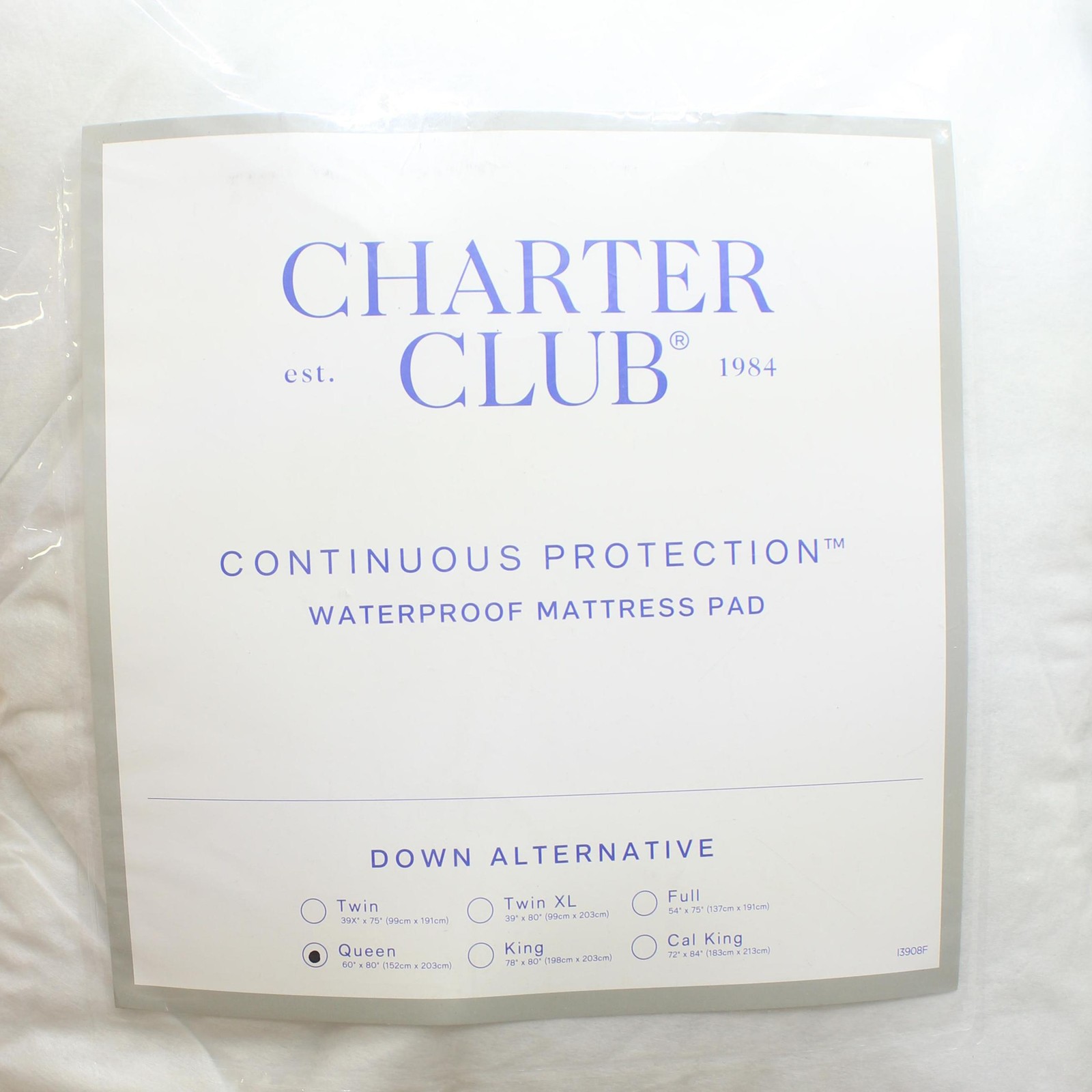 charter Club Continuous Protection Waterproof Mattress Pad LiquiDry White Queen gallery