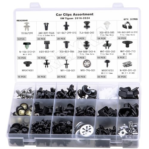 for VW Audi Interior & Exterior Clips Assortment - Tiguan 2016-2024 - 318pcs gallery