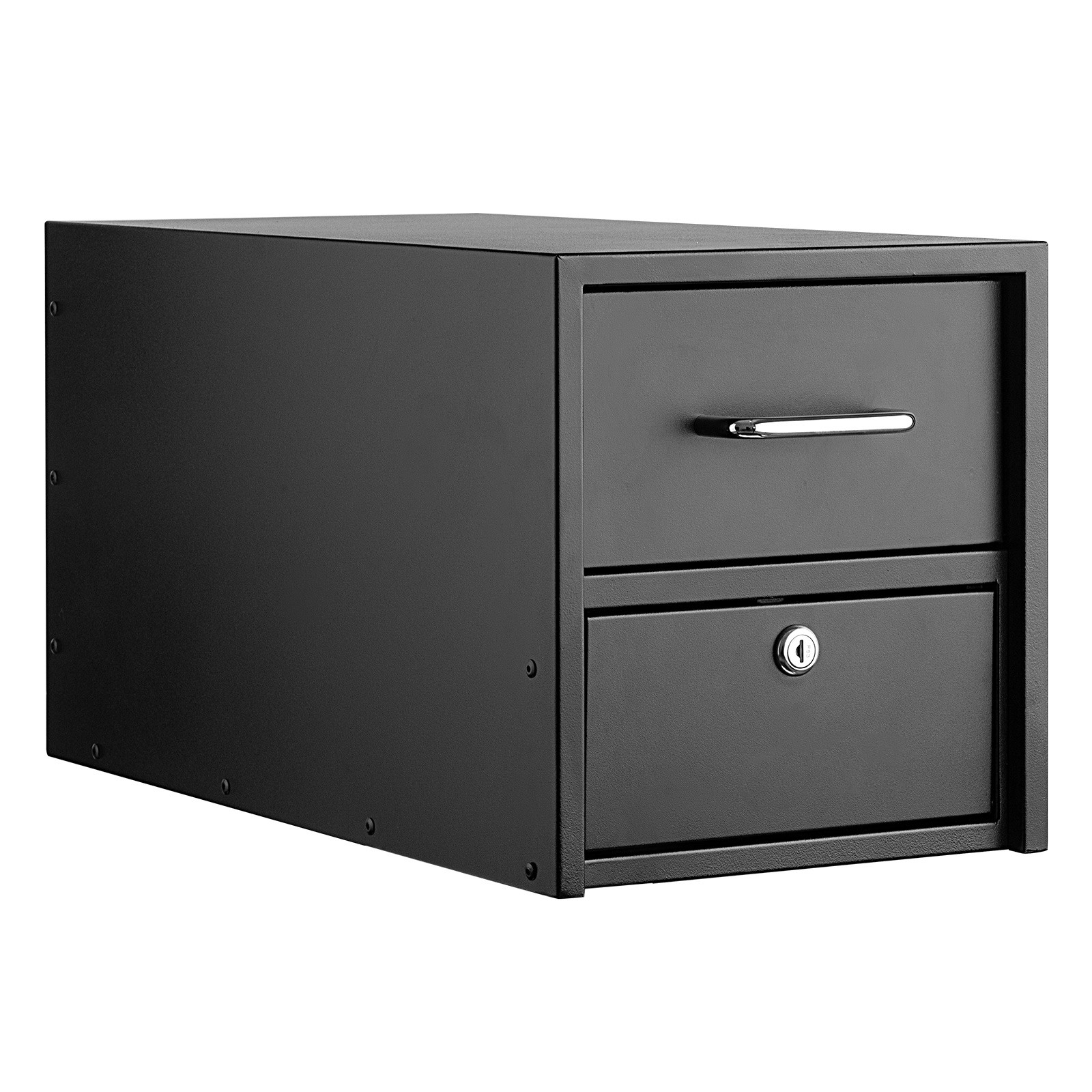 Uimoso Post Mount Mailbox Lockable Outdoor Metal with Magnetic Door Black gallery