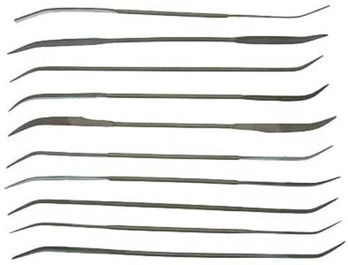 10pc 7" Riffler File Set Medium Cut Wood Carving Sculpting Modeling Jewelry Tool gallery