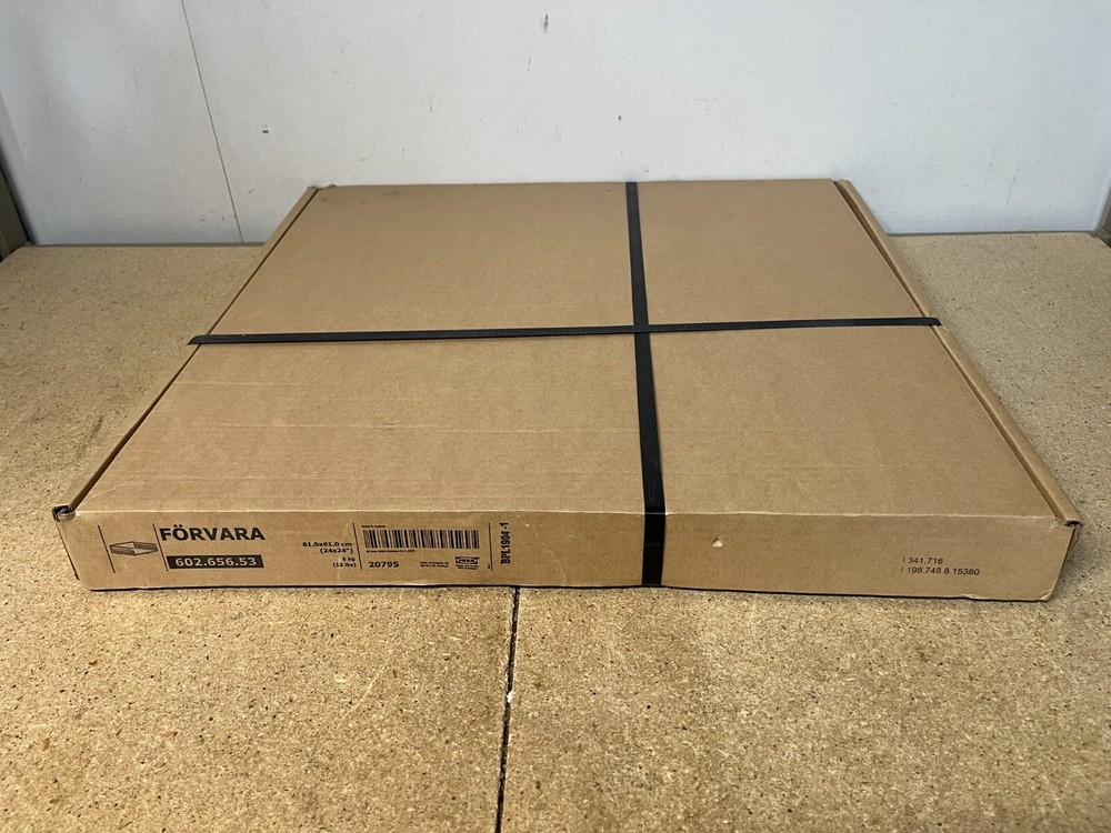 Ikea Forvara White W24×D24×H6" medium drawer 602.656.53 new 24X24" for Sektion
