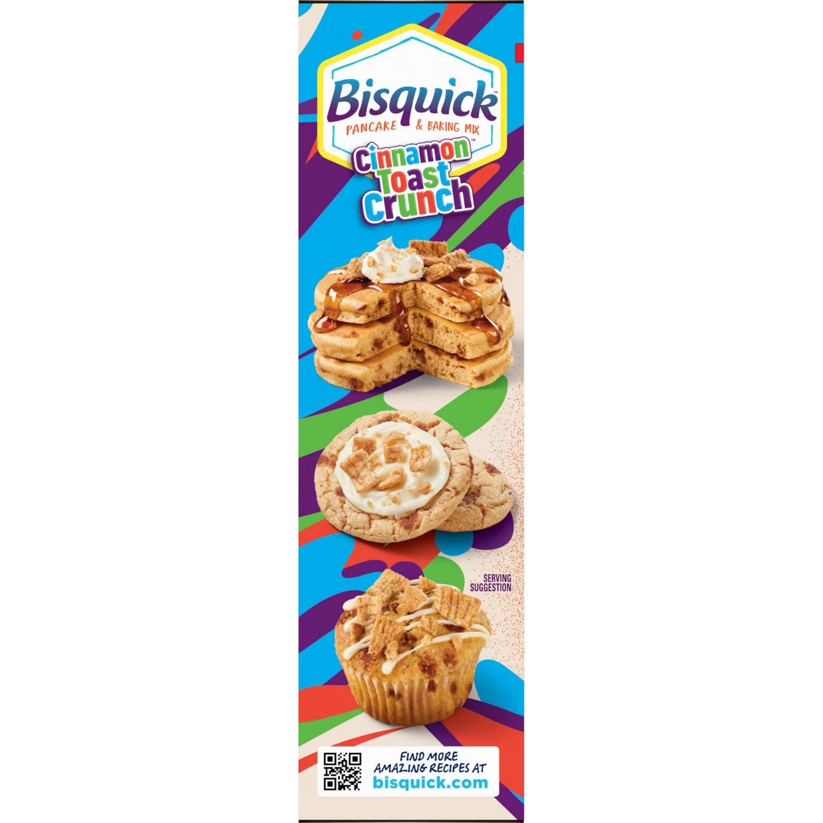 Betty Crocker Bisquick Pancake and Baking Mix, Cinnamon Toast Crunch, 20 oz gallery