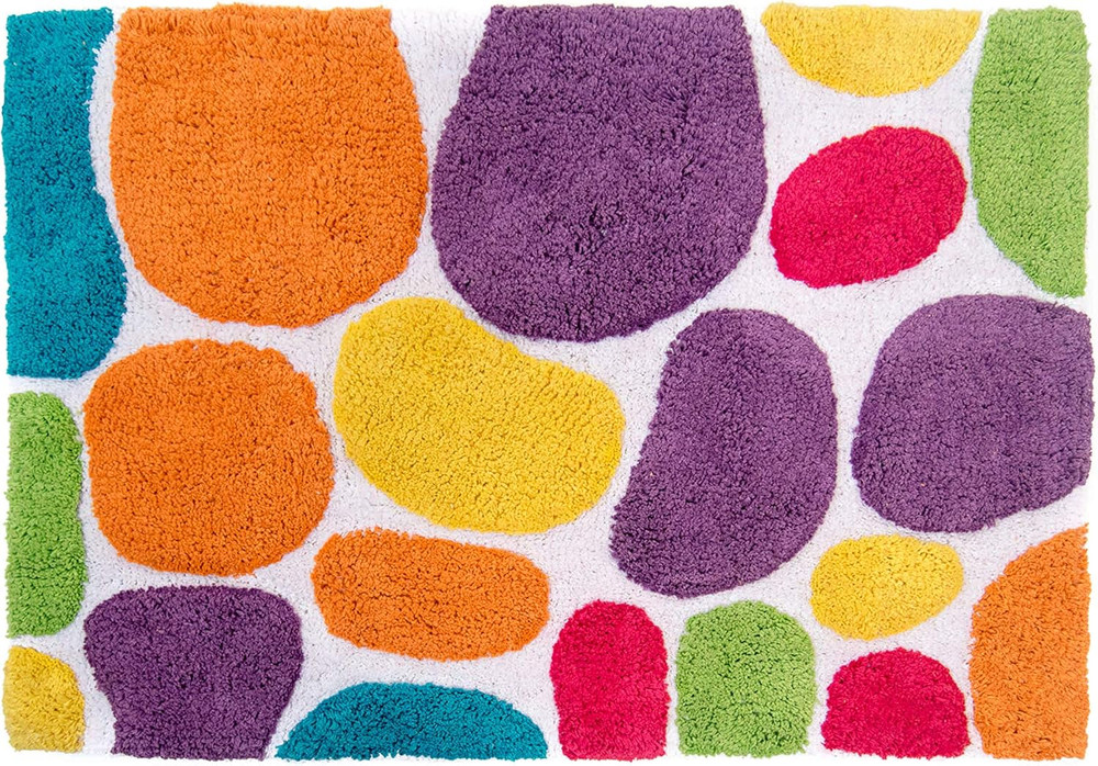 Pebbles Brights Multi Coloured Bath Runner 29400 (24" X 36")
