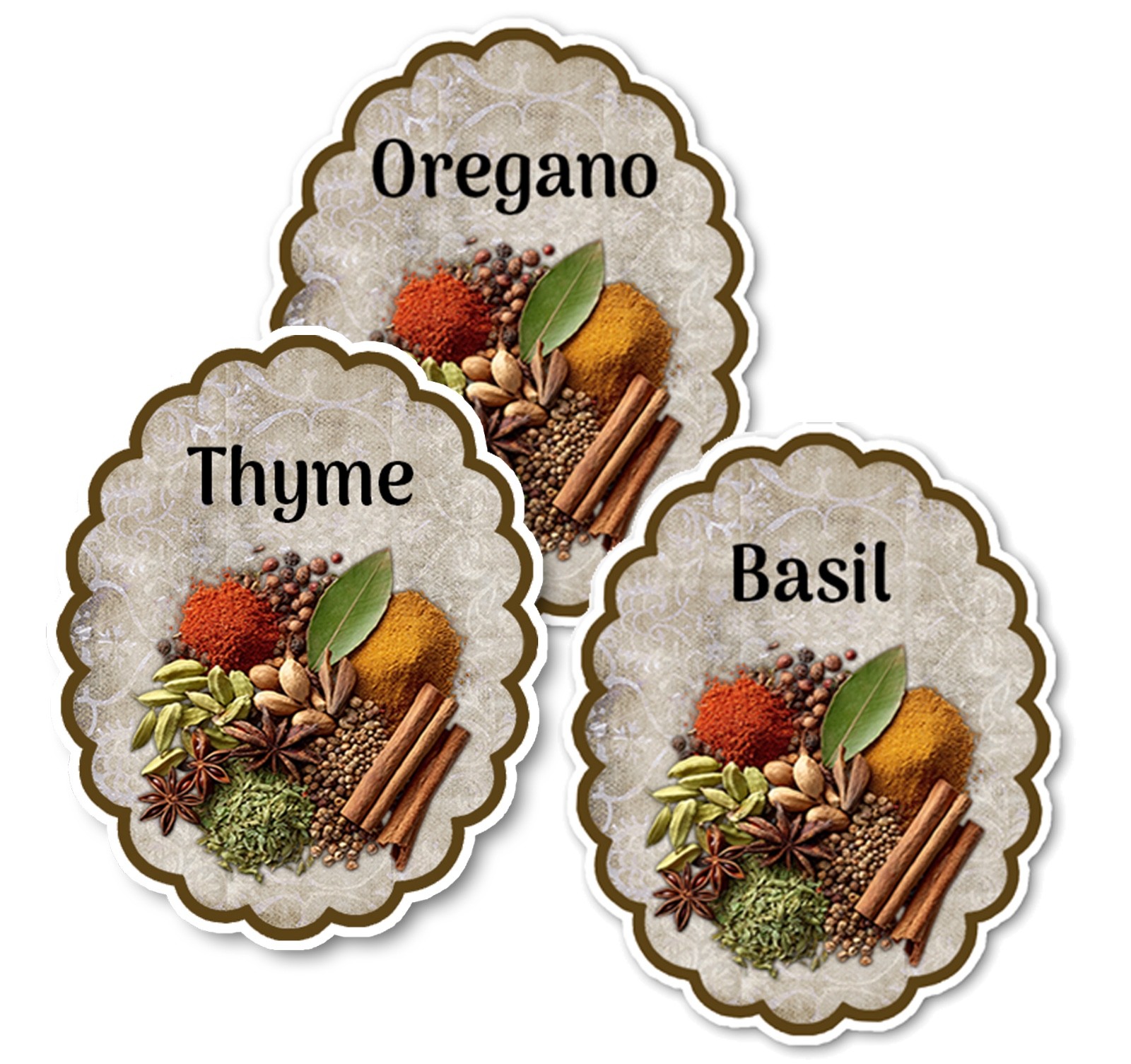 Labels For Your Spice Jars - Set Of 64 Colorful Labels & 11 Blank (75 Labels) gallery