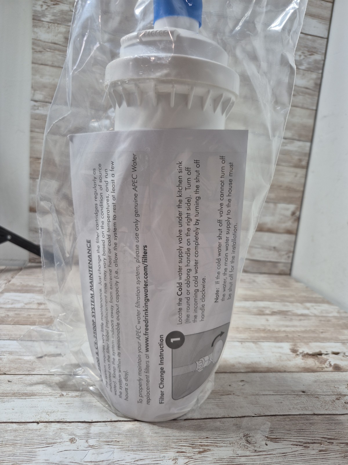 APEC FI-CS-2500P Replacement Water Filter for CS-2500P Water Filtration System gallery