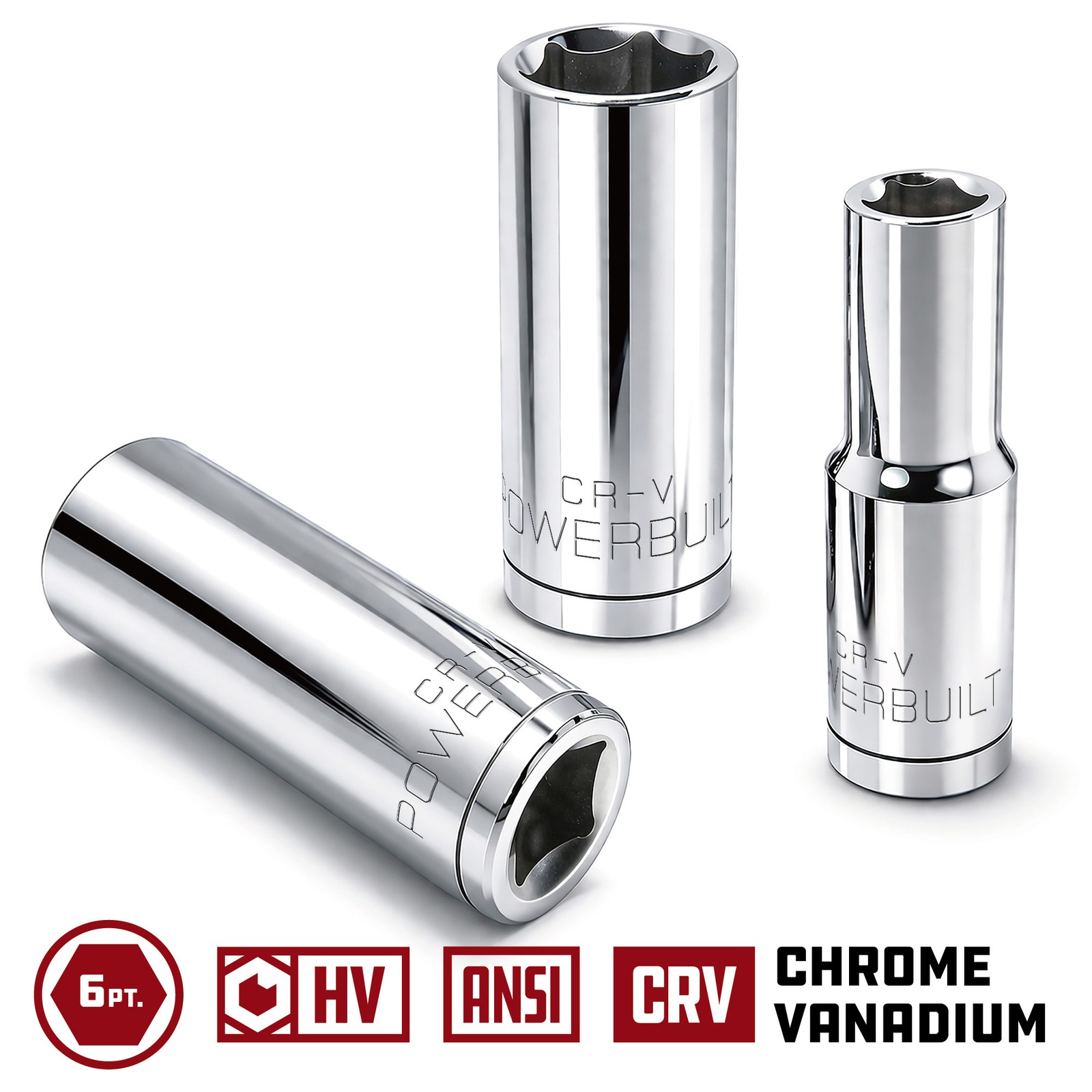 Powerbuilt 3/8 Inch Drive x 6 MM 6 Point Deep Socket - 641224 gallery