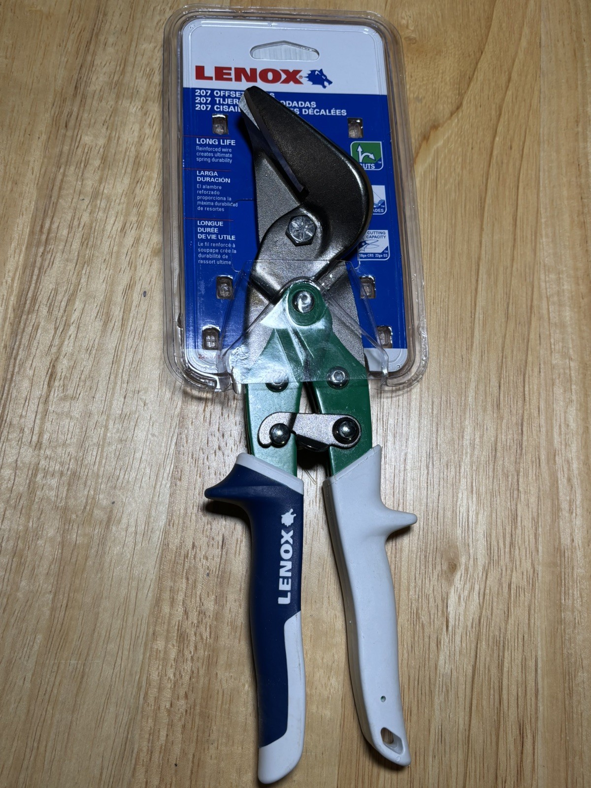 Lenox Offset Snip: Right, 9 1/2 In. Overall Length, Steel, HVAC 206 Offset Right gallery