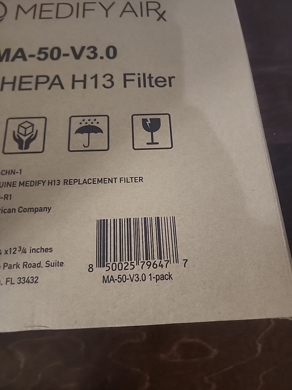 Medify Air MA-50 Replacement Filter H13 True HEPA 850025796477 Part No. 99094 gallery