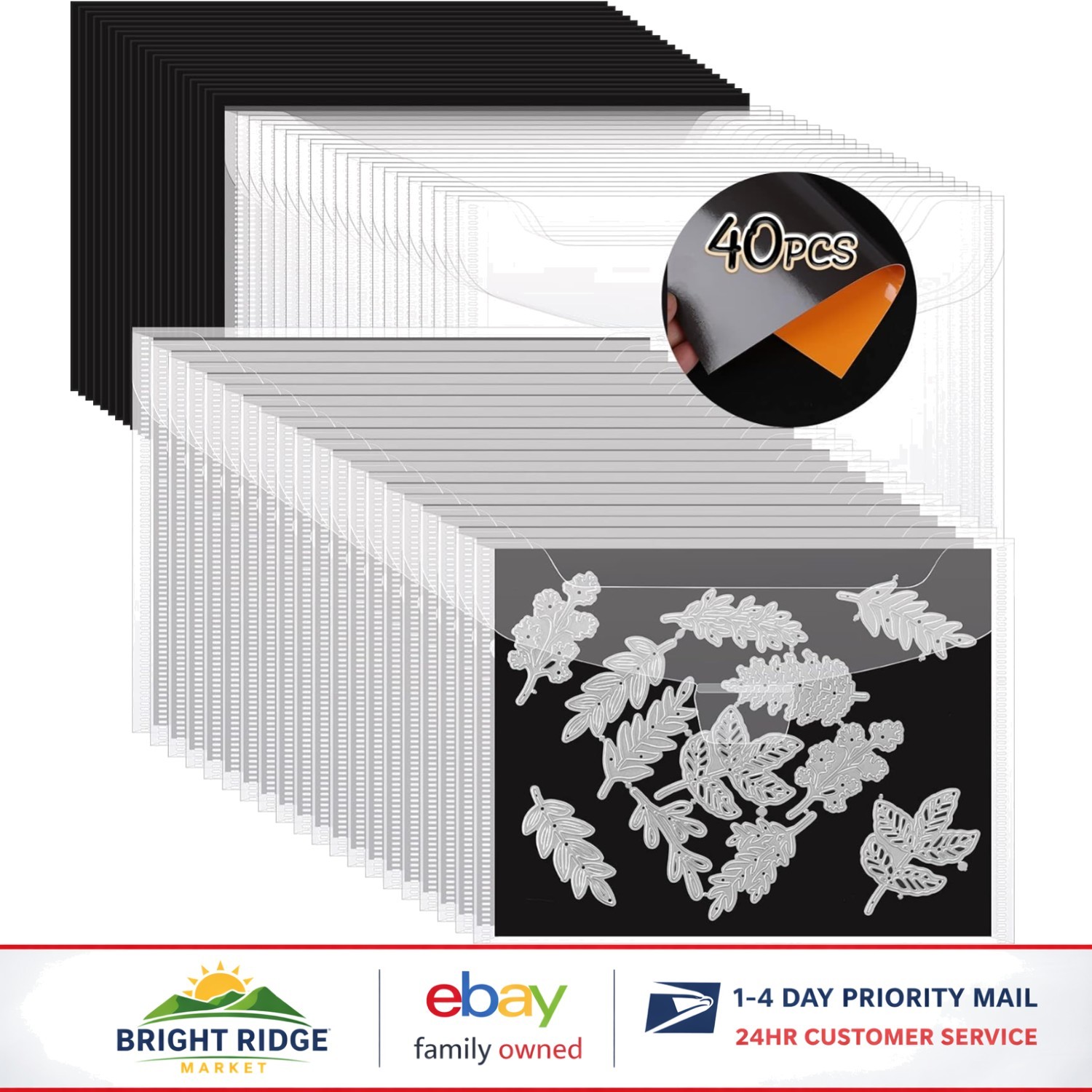 Crafting Storage Solution with 40 Pieces of Bags and Rubber Magnetic Sheets gallery