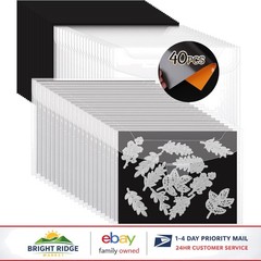 Crafting Storage Solution with 40 Pieces of Bags and Rubber Magnetic Sheets