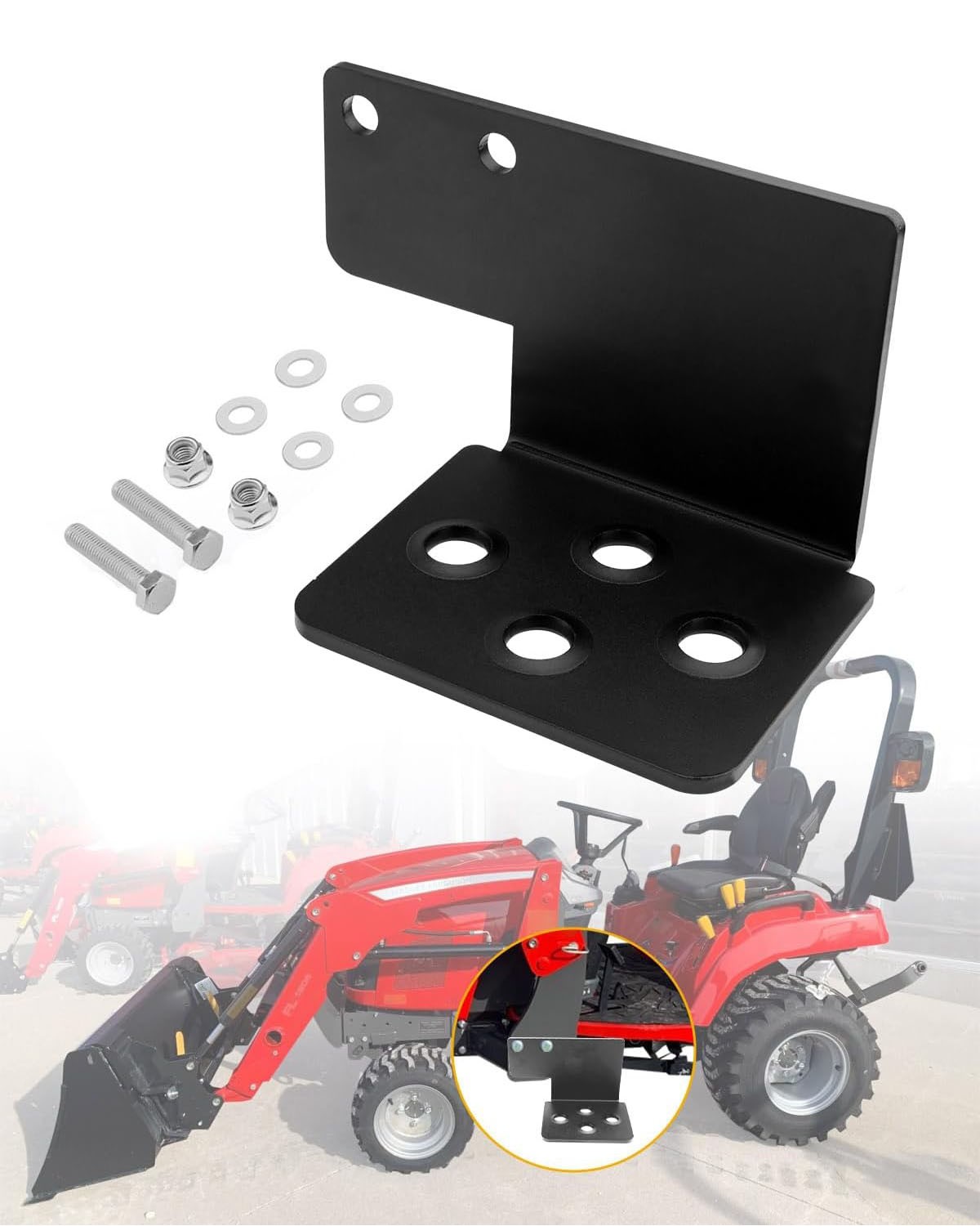 Tractor Left Step For Massey Ferguson GC 17xx with Front End Loader 330 lbs Load gallery