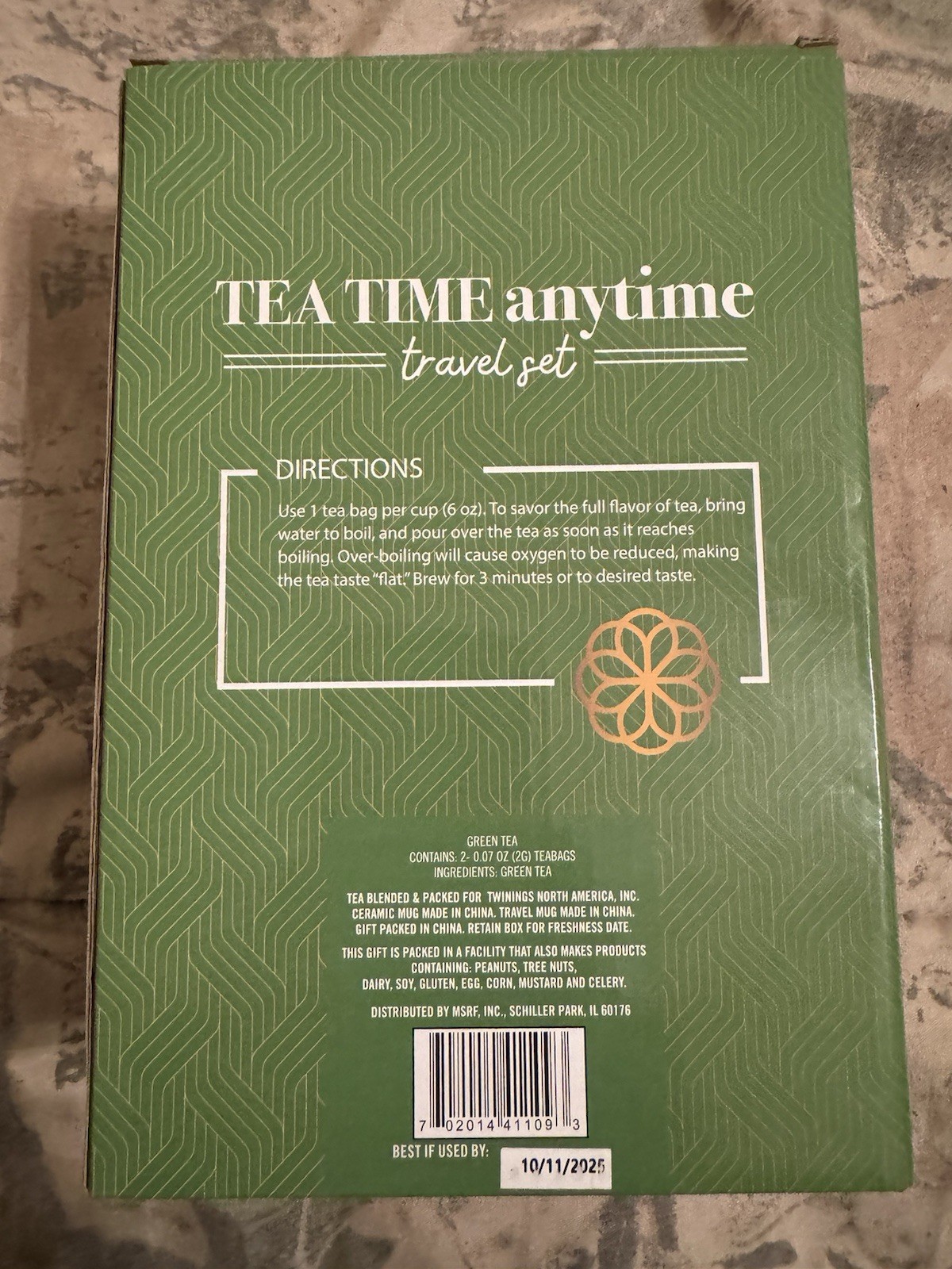 Twinings Tea Time Anytime Travel Set, Travel + Ceramic Mugs, EXP 10/11/25, New gallery
