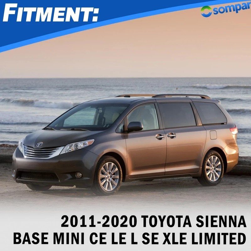 1Pair Windshield Wiper Cowl Cover Compatible with Toyota Sienna 2011-2020 Rep... gallery