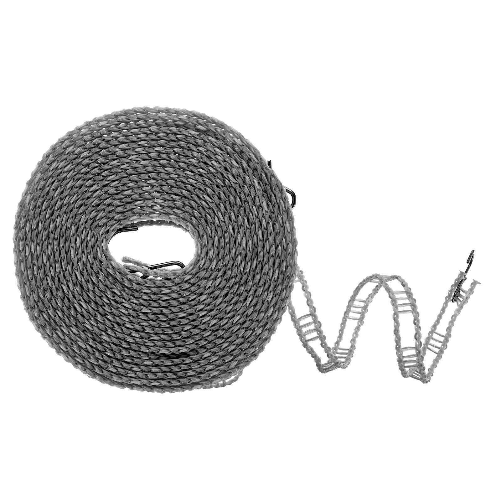 Windproof Clothesline, 5M 16.4ft Plastic Non-Slip Clothes Drying Rope, Grey gallery