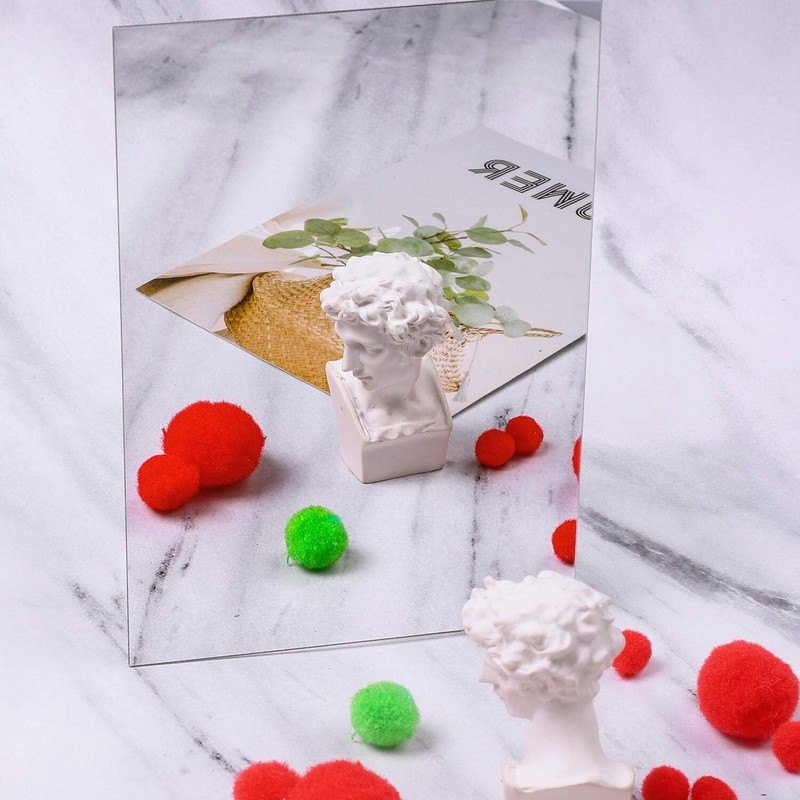 12 Pack Mirrors Plastic Mirror Decor Flexible Mirror Sheets Self Adhesive Mirror gallery